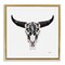 Stupell Industries Chic Brand Cattle Skull Floater Framed Canvas Wall Art Design by Amanda Greenwood